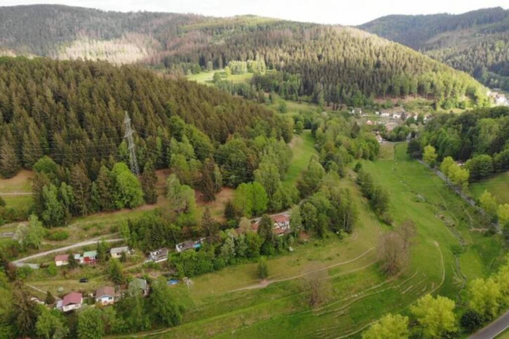 Sauna und Kamin im Ferienhaus Hellaberg II Langenbach  Exterior foto