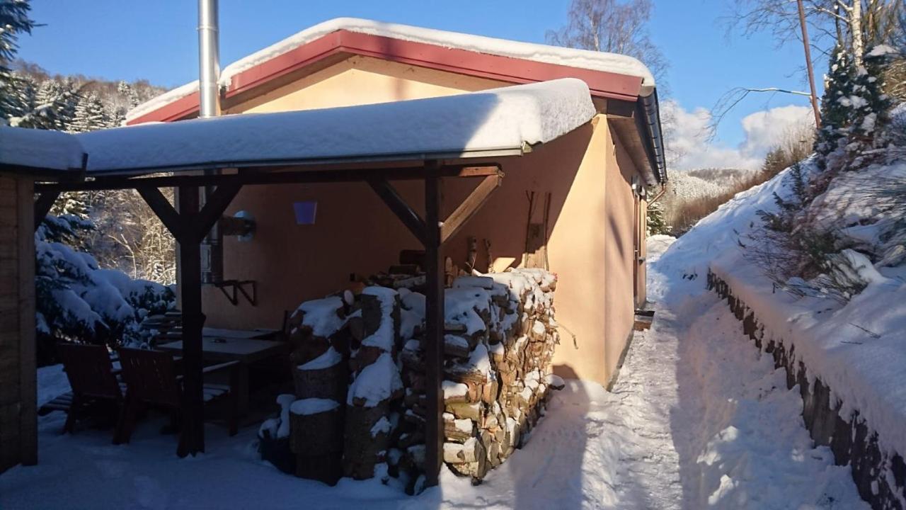 Sauna und Kamin im Ferienhaus Hellaberg II Langenbach  Exterior foto