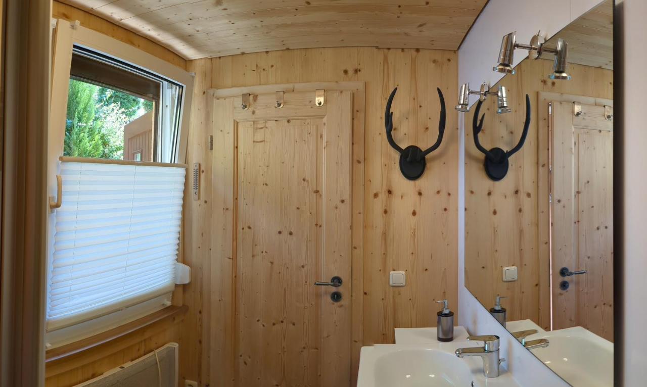 Sauna und Kamin im Ferienhaus Hellaberg II Langenbach  Exterior foto